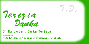 terezia danka business card